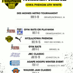 Tournament Schedule 6th White